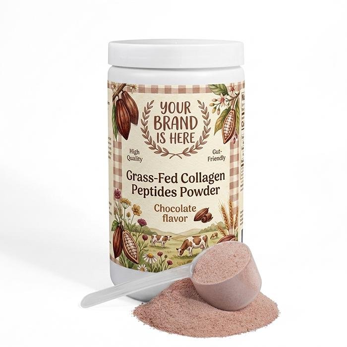 grass-fed-chocolate (1) Grass-Fed Collagen Peptides Powder (Chocolate) - Image 1