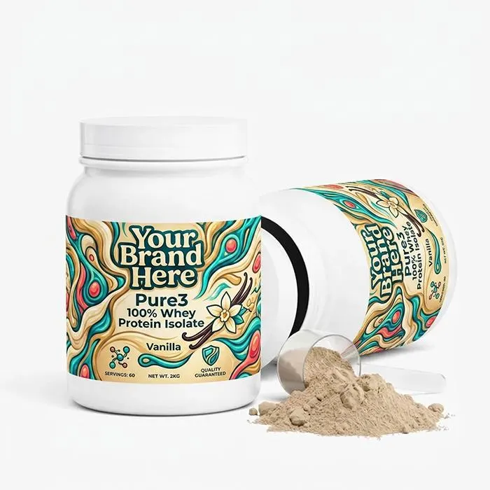 whey-vanilla (1) Pure3 100% Whey Protein Isolate (Vanilla) - Image 1